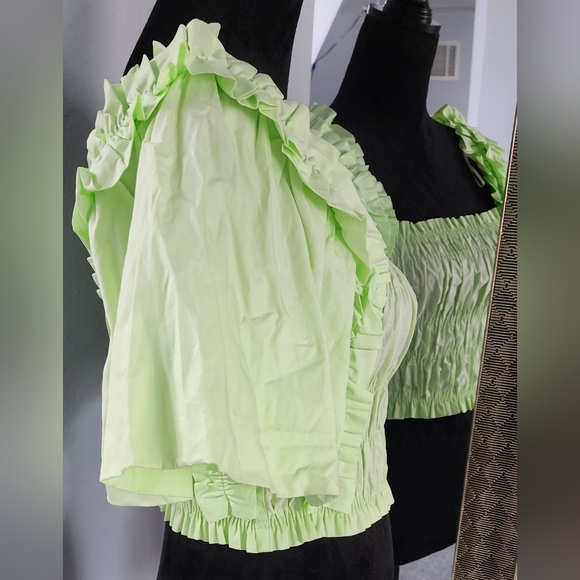 Zara Green Top size S - Picture 3 of 8